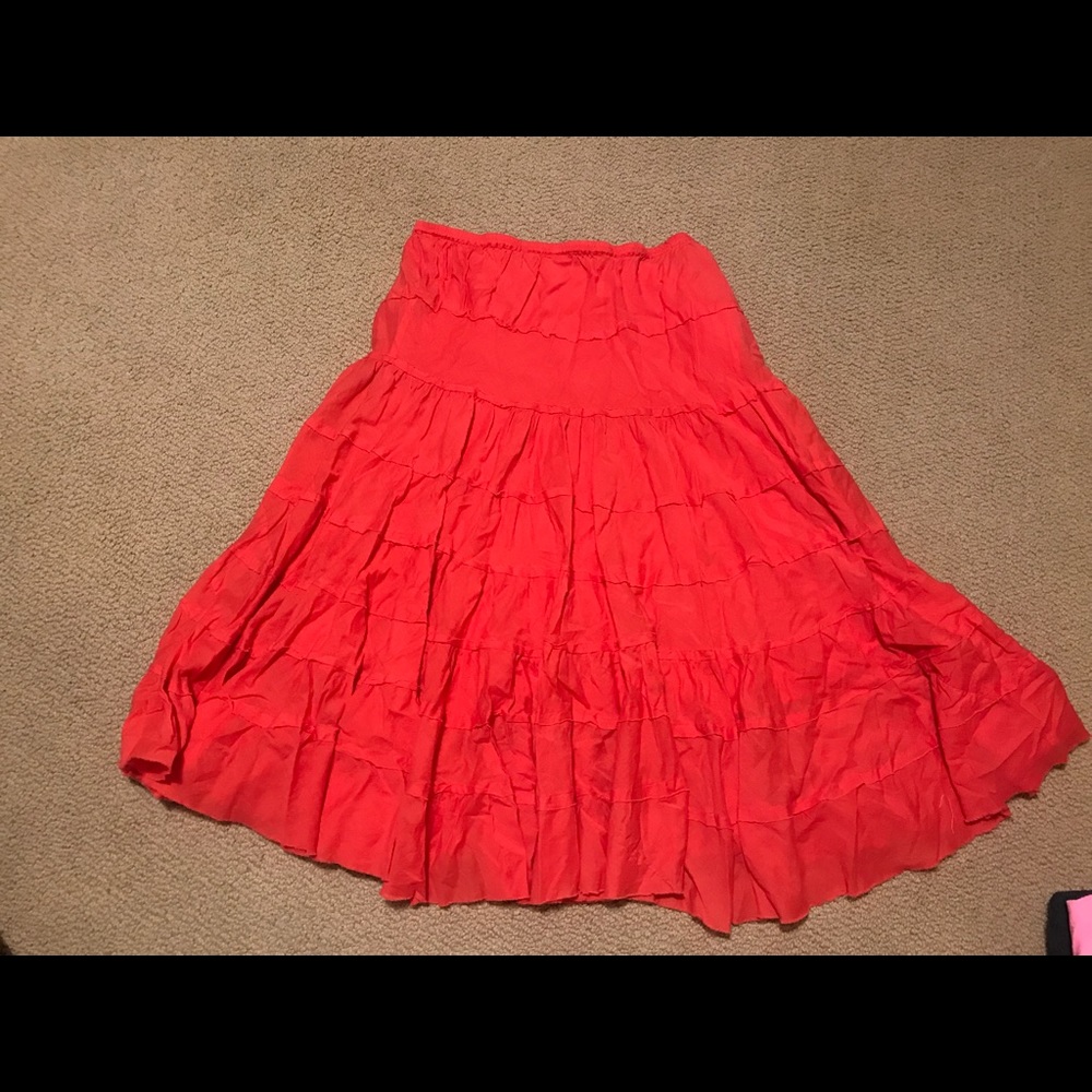 Orange skirt